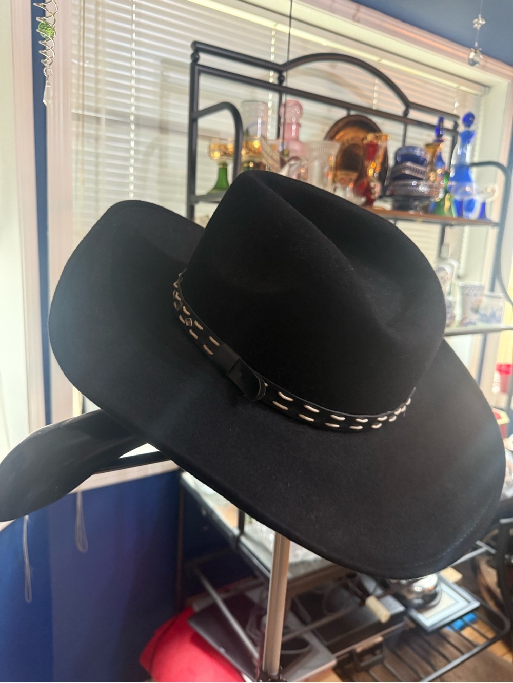 🇨🇦 Biltmore 100% Wool Western Cowboy Hat - Black, Size 59cm (7 3/8)